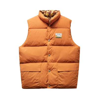 Pre-owned Human Made Reversible Down Vest 'orange'