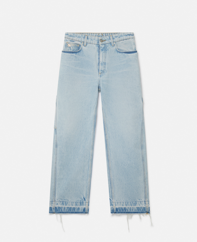 Stella Mccartney Wide-leg Mid-rise Denim Jeans In Blue