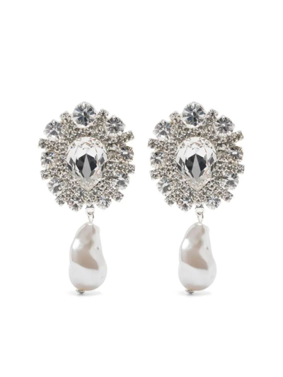 Magda Butrym Silver Earrings Accessories In Grey