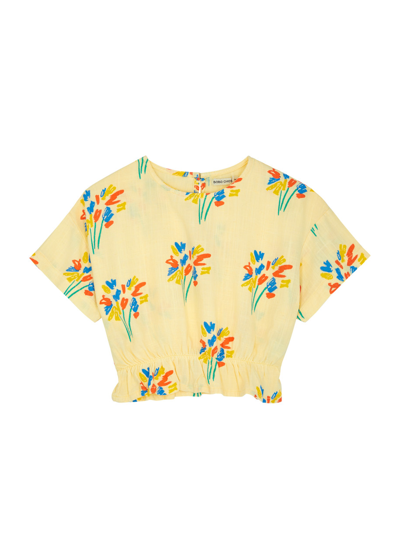 Bobo Choses Kids Fireworks Printed Woven Top (2-10 Years) In Yellow
