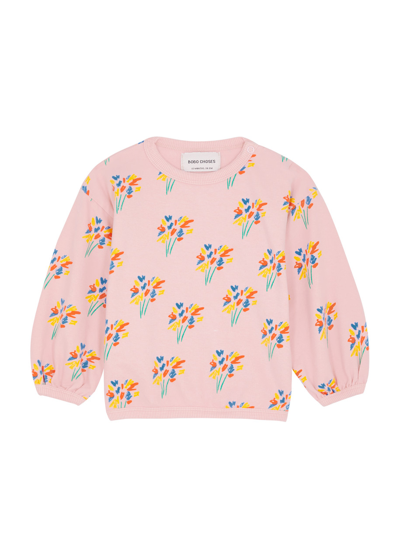 Bobo Choses Kids Fireworks Cotton Sweatshirt (9-24 Months) In Pink