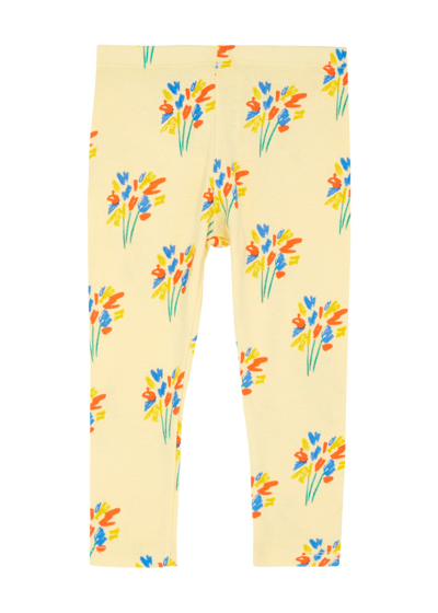 Bobo Choses Babies'  Kids Fireworks Printed Stretch-cotton Leggings (6-14 Months) In Yellow