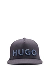Hugo Flexfit® Stretch-cotton Cap With 3d Embroidered Logo In Black