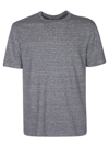 Officine Generale Striped Cotton And Linen-blend T-shirt In Beige