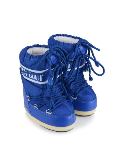 Moon Boot Icon Logo-print Snow Boots In Blue