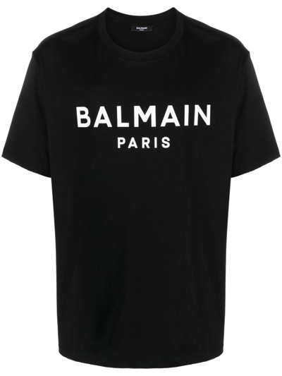 Balmain T-shirt Logo In Black  