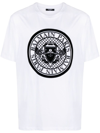 Balmain T-shirt Logo In Bianco