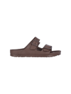 Birkenstock Arizona Eva Slides Narrow Fit In Brown