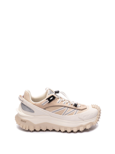 Moncler Trailgrip Reflective-detail Sneakers In Beige