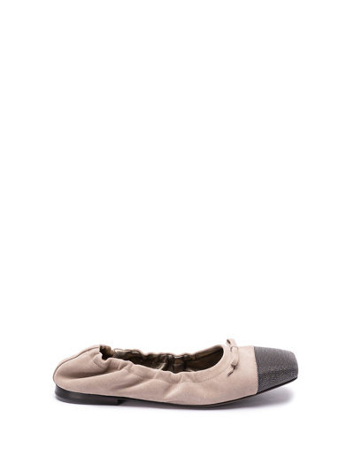 Brunello Cucinelli Ballerinas In Beige