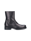 Our Legacy Camion Square-toe Leather Boots In Black  
