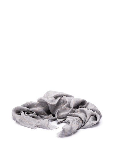 Brunello Cucinelli Scarf In Grey