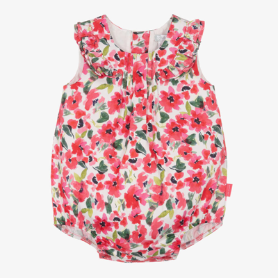 Tutto Piccolo Baby Girls Pink Cotton Floral Shortie