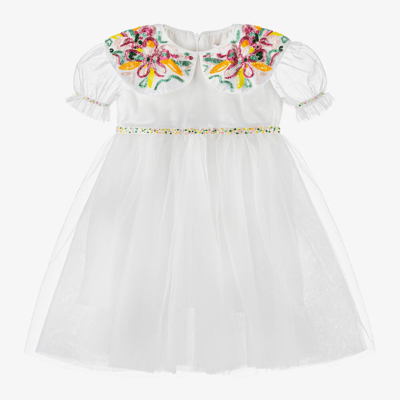 Eirene Babies'  Girls White Tulle Tutu Dress