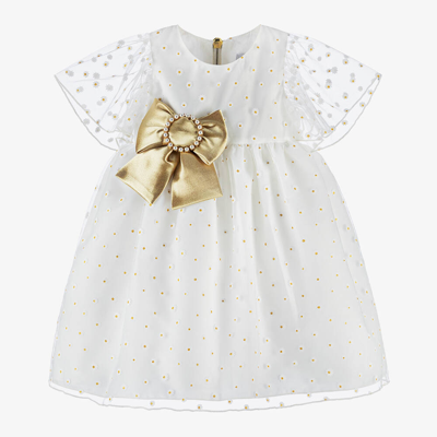 Graci Babies' Girls Ivory Tulle Daisy Dress