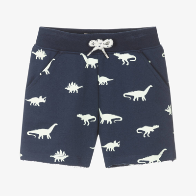 Hatley Babies' Boys Navy Blue Cotton Dino Glow Shorts
