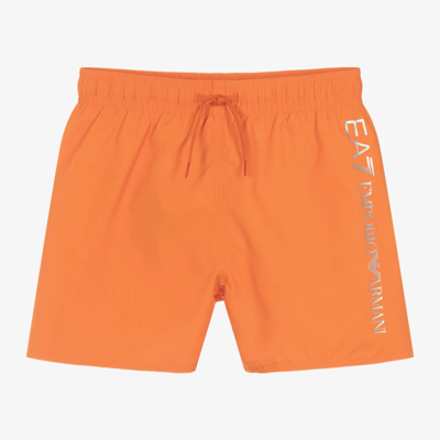 Ea7 Babies'  Emporio Armani Boys Orange Swim Shorts