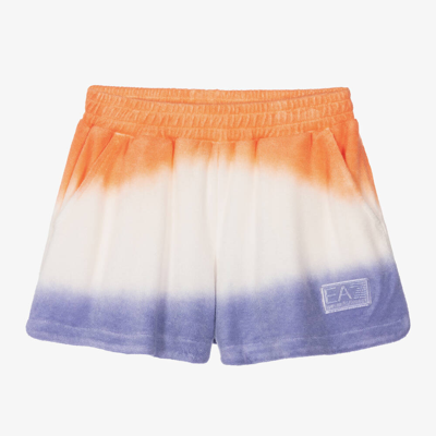 Ea7 Babies'  Emporio Armani Girls Purple & Orange Ombré Shorts