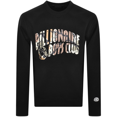 Billionaire Boys Club Camo Arch Logo Sweatshirt Bl In Black