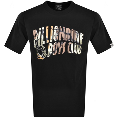 Billionaire Boys Club Camo Arch Logo T-shirt In Black