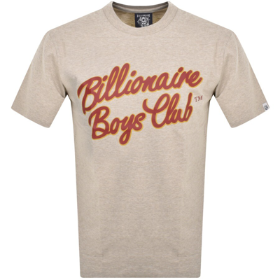 Billionaire Boys Club Script Logo T Shirt Beige In Neutral