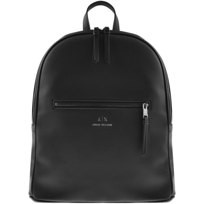 Armani Exchange Logo Backpack Black