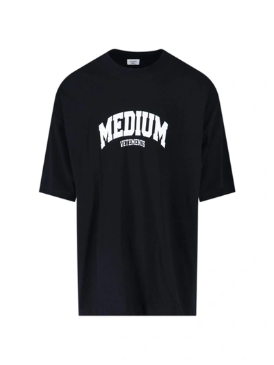 Vetements Medium T-shirt In Nero