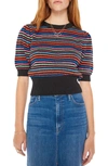MOTHER MOTHER THE POWDER PUFF STRIPE SHORT SLEEVE SWEATER