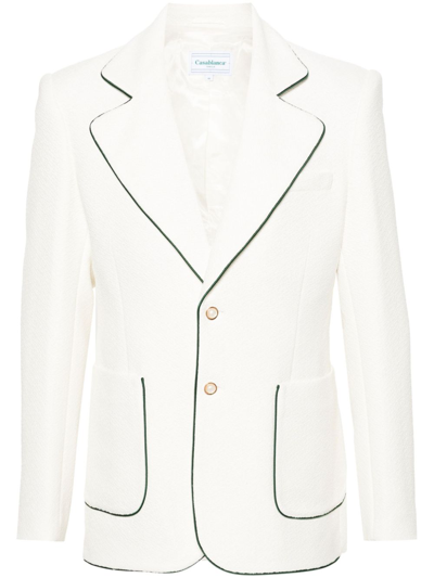 Casablanca White Single-breasted Blazer