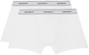 Carhartt Two-pack White Cotton Boxers In 931 White + White
