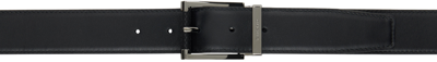 Ferragamo Black & Brown Reversible Belt In Nero Hickory