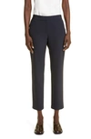 Lafayette 148 Fundamental Bi-stretch Stanton Cropped Pants In Ink