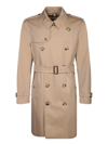 Burberry Heritage The Kensington Beige Trench Coat In Beige