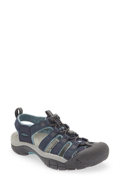 Keen Newport H2 Hybrid Sandal In Navy/ Magnet