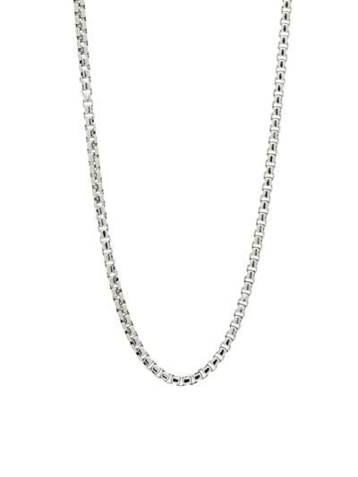 Konstantino Women's Sterling Silver Box Chain Necklace In White