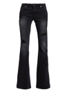 Ser.o.ya Demi Mid-rise Flare Jeans In Midnight Terry