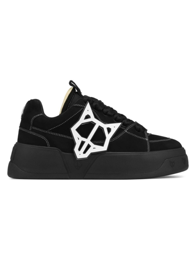 Naked Wolfe Kosa Midnight Low-top Sneakers In Black Nubuck