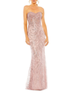 Mac Duggal Women's Embellished Strapless Gown In Blush