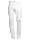 Rta Men's Bryant Distressed Stretch Jeans In White