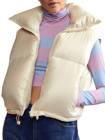 Cynthia Rowley Women's Nylon Puffer Vest In White