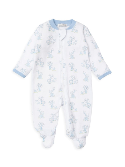 Kissy Kissy Baby Boy's Safari Print Footie In Light Blue