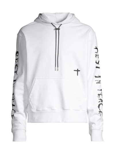 Rta Men's Dion Graphic Hoodie In White
