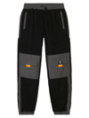 Wesc Men's Colorblocked Drawstring Utility Jogger Pants In Black