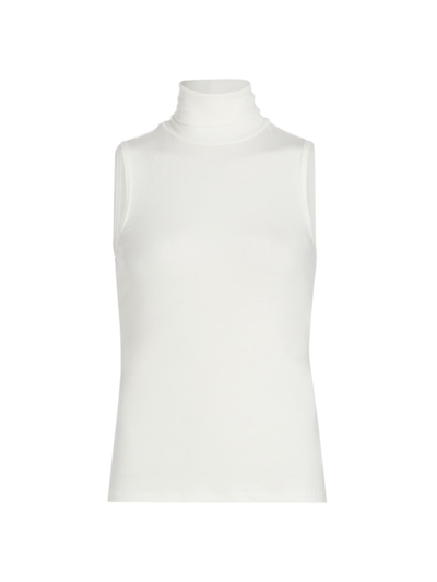 Theory Women's Wendel Jersey Turtleneck Top In White