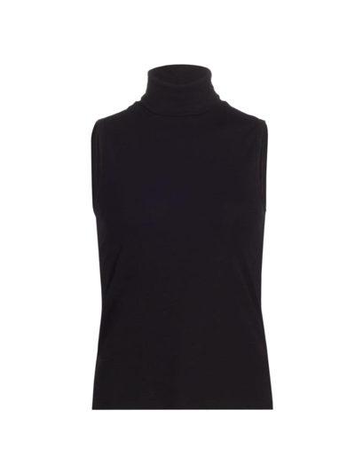 Theory Women's Wendel Jersey Turtleneck Top In Black