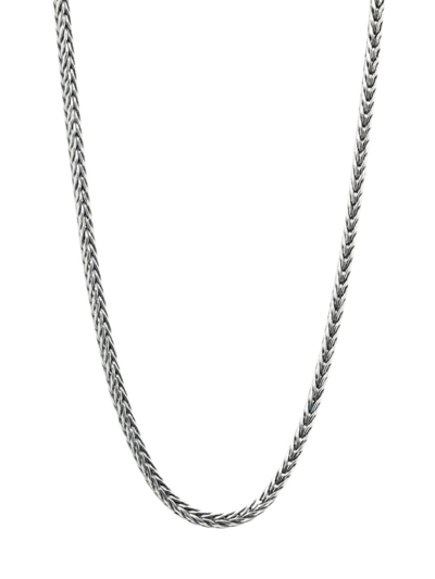 Konstantino Women's Sterling Silver Wheat Chain Necklace In Black