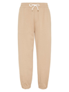 BRUNELLO CUCINELLI MEN'S FRENCH TERRY TROUSERS WITH ELASTICATED CUFFS