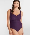 Miraclesuit Must Haves Sanibel Underwire One-piece Ddd-cups In Sangria Purple
