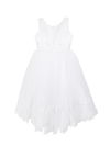 JOAN CALABRESE GIRL'S TIERED SATIN DRESS