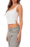 Edikted Women's Marigold Side Slit Top In White